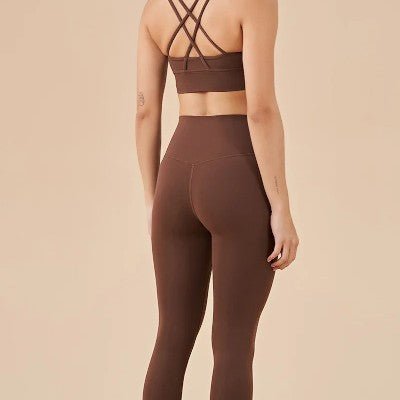 Combinaison Sport Femme - WomenFitnessSet™ - Marron - My Shape Club