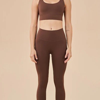 Combinaison Sport Femme - WomenFitnessSet™ - Marron - My Shape Club