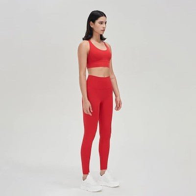 Combinaison Sport Femme - WomenFitnessSet™ - Rouge - My Shape Club