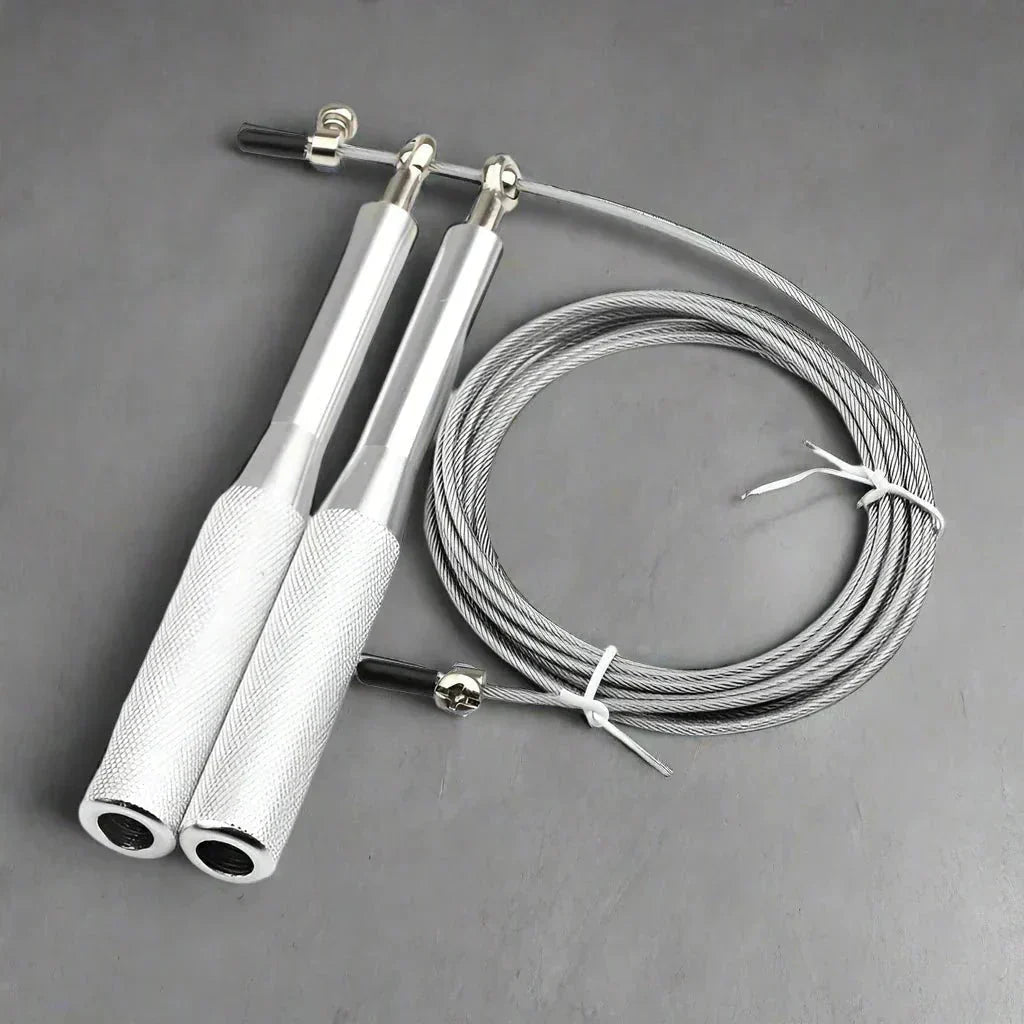 Corde à Sauter - JumpRopeCrossfit™ - Argent - My Shape Club